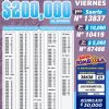 Lotería Nacional 7173 Boletín Oficial