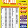 Lotería Nacional 7208 Boletín Oficial