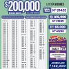 Lotería Nacional 7250 Boletín Oficial