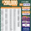 Lotería Nacional 7266 Boletín Oficial