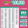 Lotería Nacional 7309 Boletín Oficial